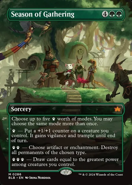 Season of Gathering, Magic card BLB 286 — Bloomburrow set