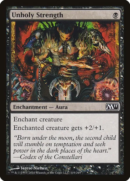 Unholy Strength, Magic card M11 119 — Magic 2011 set