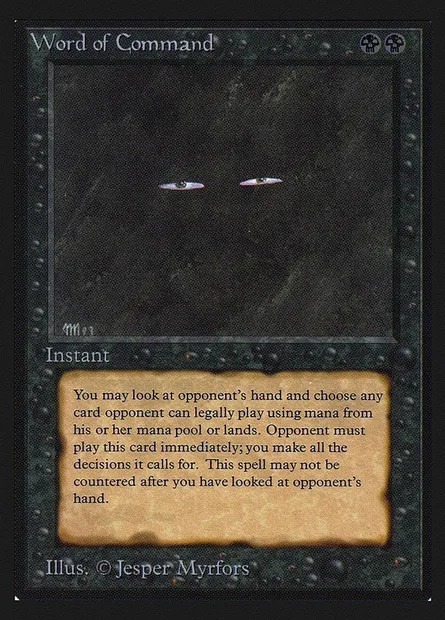 Word of Command, carte Magic CEI 137 — extension Intl. Collectors' Edition