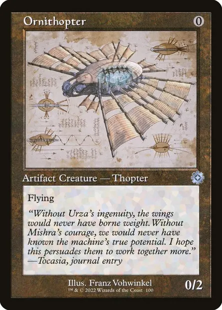 Ornithopter, Magic card BRR 100 — The Brothers' War Retro Artifacts set