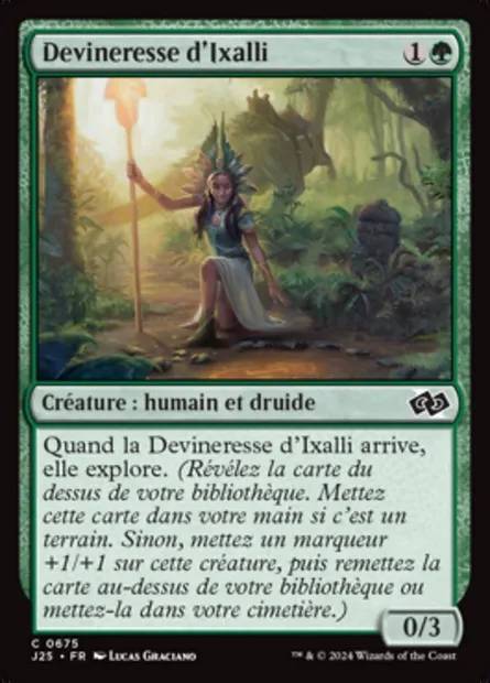 Devineresse d'Ixalli, carte Magic J25 675 — extension Foundations Jumpstart