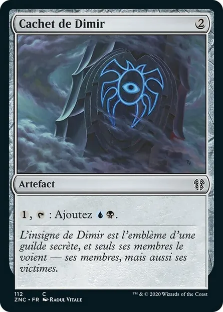 Cachet de Dimir, carte Magic ZNC 112 — extension Zendikar Rising Commander