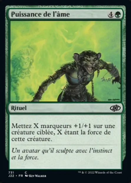 Puissance de l'âme, carte Magic J22 731 — extension Jumpstart 2022