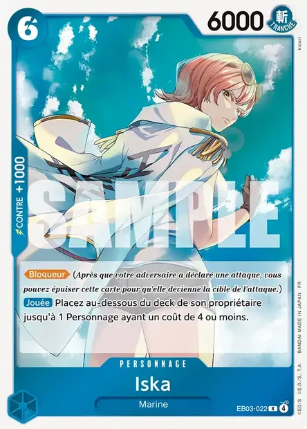 Iska, carte One Piece EB03-022 — extension ONE PIECE HEROINES EDITION