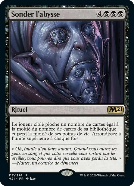 Sonder l'abysse, carte Magic M21 117 — extension Core Set 2021