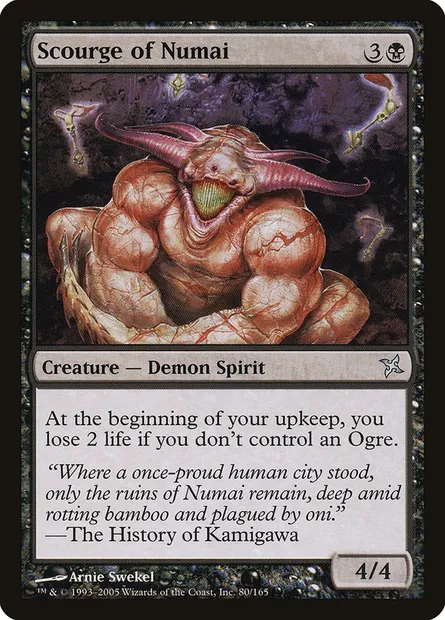 Plaie de Numai, carte Magic BOK 80 — extension Traîtres de Kamigawa