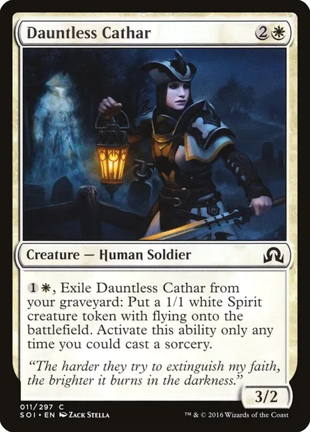 Dauntless Cathar, Magic card SOI 11 — Shadows over Innistrad set