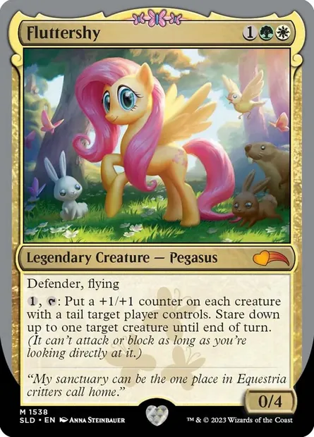 Fluttershy, carte Magic SLD 1538 — extension Secret Lair Drop