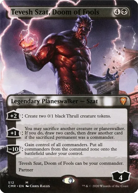 Tevesh Szat, Doom of Fools, Magic card CMR 512 — Commander Legends set