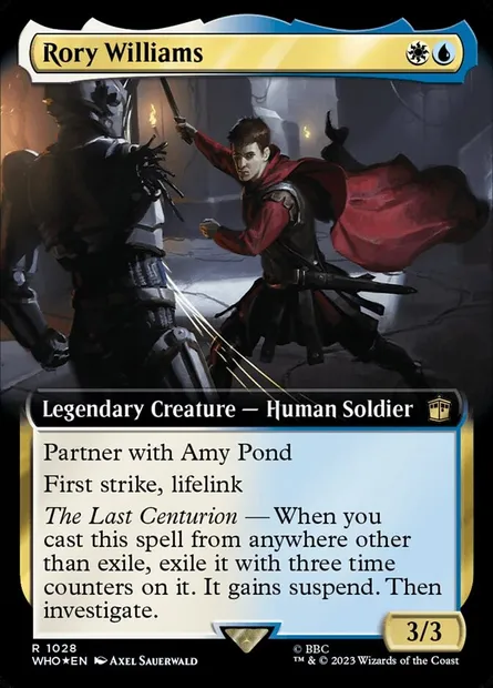 Rory Williams, carte Magic WHO 1028 — extension Doctor Who