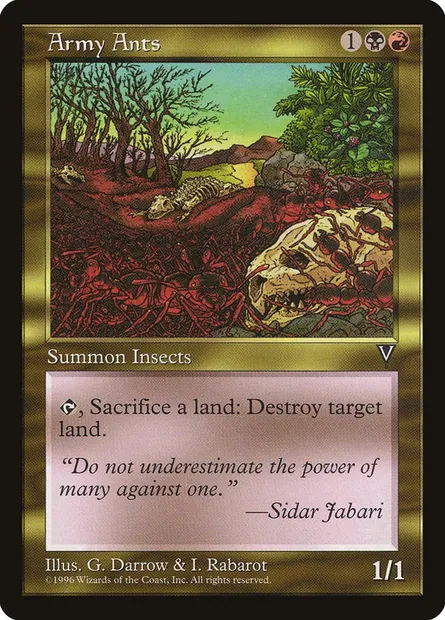 Army Ants, Magic card VIS 126 — Visions set