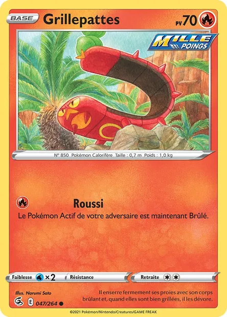 Grillepattes, carte Pokémon FST 47 — extension Poing de Fusion
