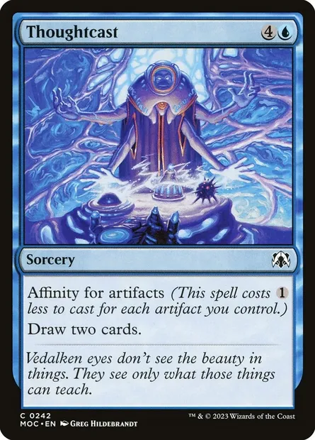 Thoughtcast, Magic card MOC 242 — March of the Machine Commander set