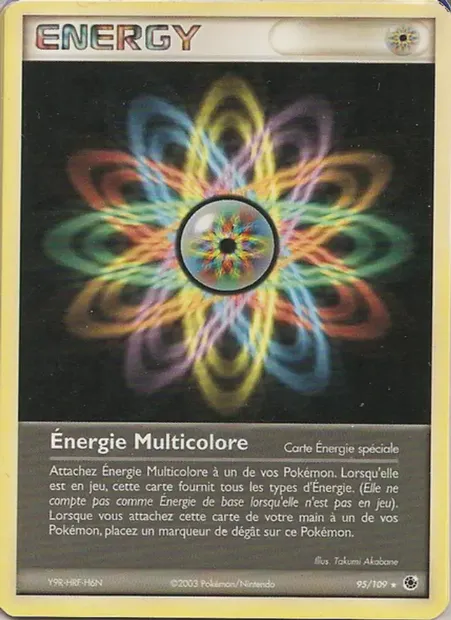 Énergie Multicolore, carte Pokémon RS 95 — extension EX Rubis & Saphir