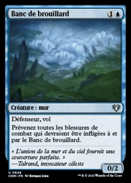 Banc de brouillard, carte Magic CMM 848 — extension Commander Masters