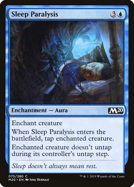 Sleep Paralysis, Magic card M20 75 — Core Set 2020 set
