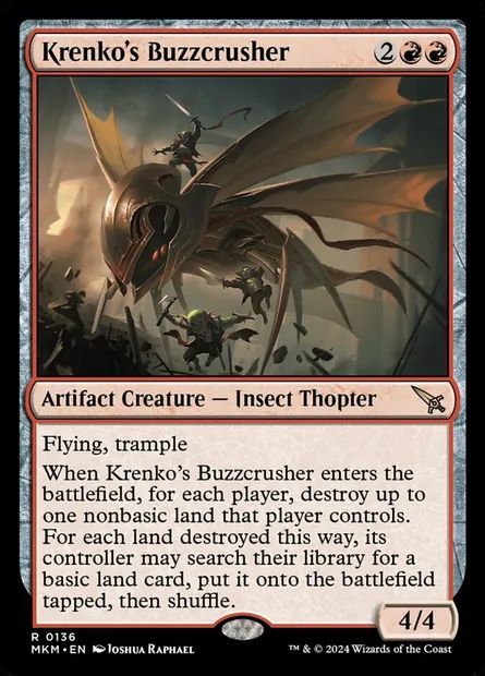 Krenko's Buzzcrusher, Magic card MKM 136 — Murders at Karlov Manor set