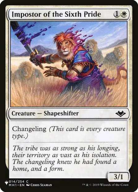 Imposteur de la Sixième bande, carte Magic PLST MH1-14 — extension The List