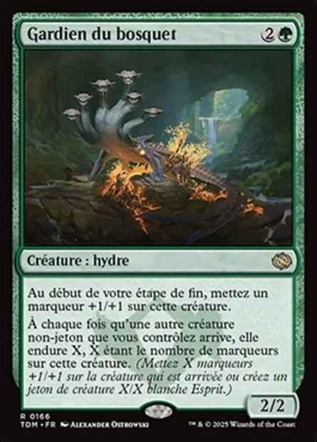 Gardien du bosquet, carte Magic TDM 166 — extension Tarkir: Dragonstorm