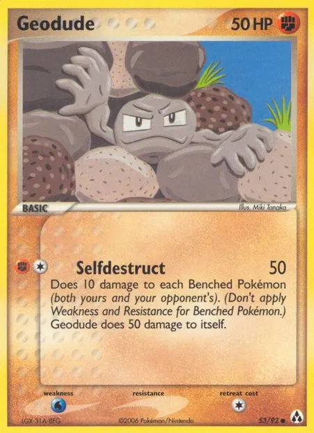 Geodude, Pokémon card LM 53 — Legend Maker set