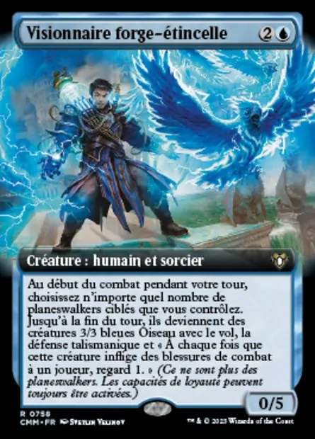 Visionnaire forge-étincelle, carte Magic CMM 758 — extension Commander Masters