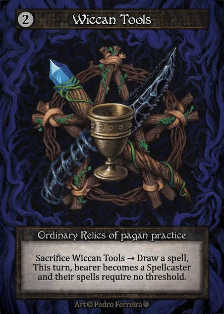 Wiccan Tools, Sorcery card GOT 355 — Gothic set