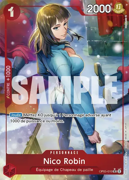 Nico Robin, carte One Piece OP05-010 — extension AWAKENING OF THE NEW ERA
