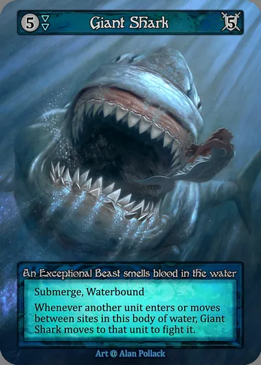 Giant Shark, carte Sorcery ALP 070 — extension Alpha