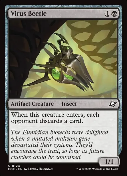 Virus Beetle, Magic card EOE 124 — Edge of Eternities set