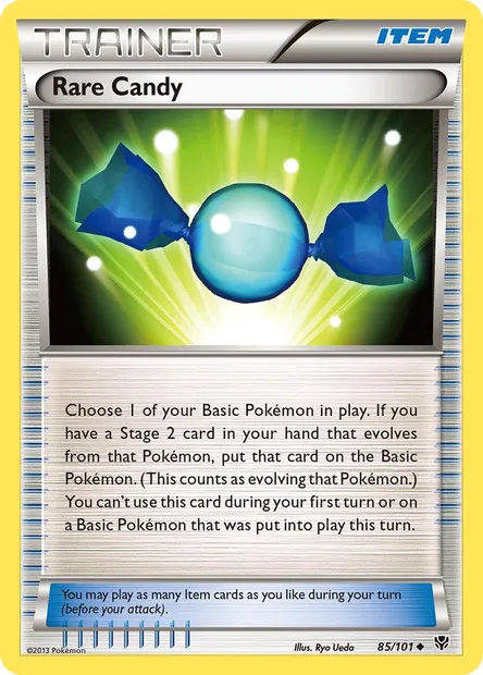 Rare Candy, Pokémon card PLB 85 — Plasma Blast set