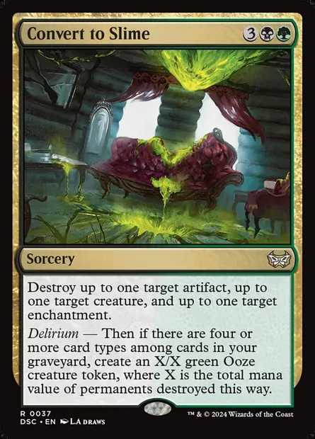 Convert to Slime, Magic card DSC 37 — Duskmourn: House of Horror Commander set