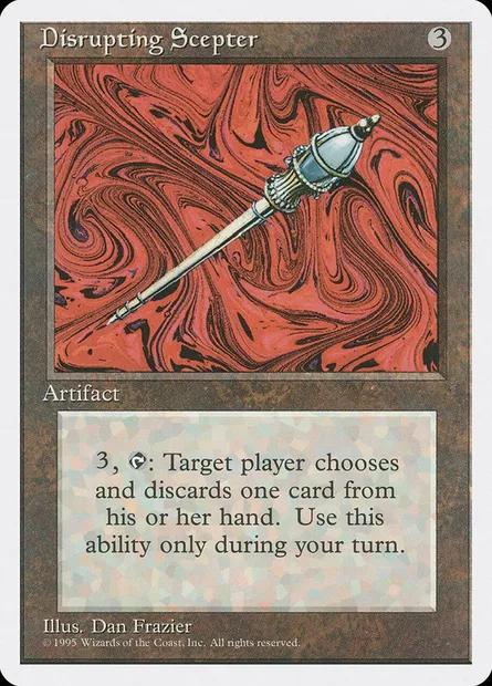 Sceptre de dislocation, carte Magic 4ED 316 — extension Quatrième Edition
