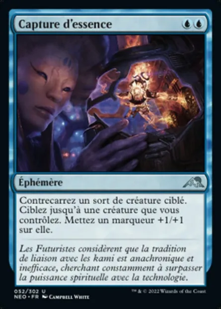 Capture d'essence, carte Magic NEO 52 — extension Kamigawa: La Dynastie Néon