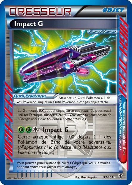 Impact G, carte Pokémon PLB 93 — extension Explosion Plasma
