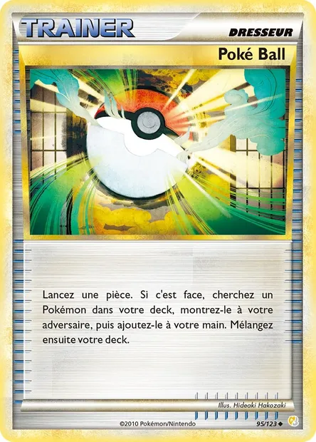 Poké Ball, carte Pokémon HS 95 — extension HeartGold SoulSilver