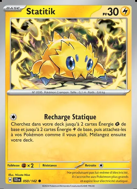 Statitik, carte Pokémon SCR 050 — extension Couronne Stellaire