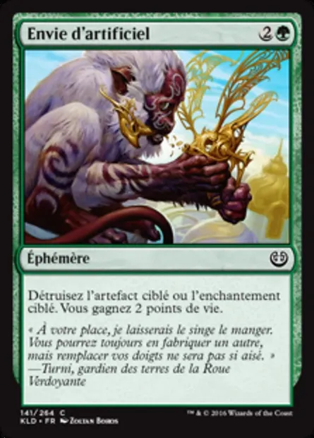 Envie d'artificiel, carte Magic KLD 141 — extension Kaladesh