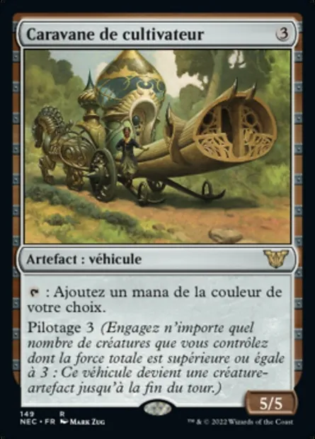 Caravane de cultivateur, carte Magic NEC 149 — extension Neon Dynasty Commander