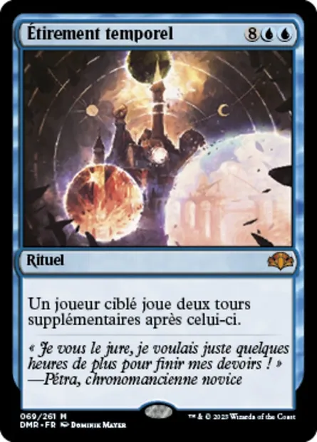 Étirement temporel, carte Magic DMR 69 — extension Dominaria Remastered