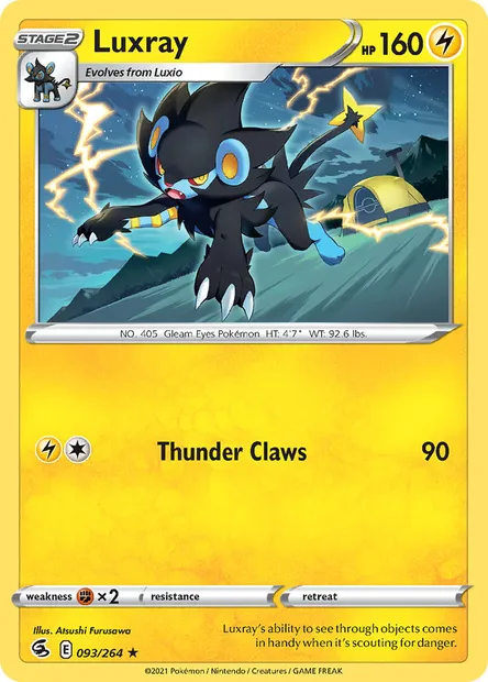 Luxray, Pokémon card FST 93 — Fusion Strike set