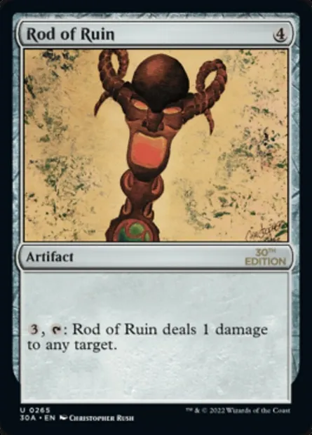 Baguette de ruine, carte Magic 30A 265 — extension 30th Anniversary Edition