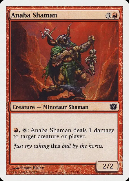 Anaba Shaman, Magic card 9ED 172 — Ninth Edition set