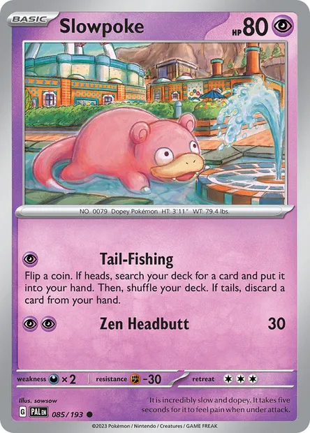Slowpoke, Pokémon card PAL 085 — Paldea Evolved set