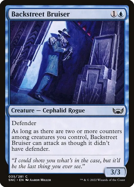 Backstreet Bruiser, Magic card SNC 35 — Streets of New Capenna set