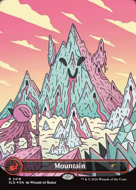 Mountain, Magic card SLD 2418 — Secret Lair Drop set