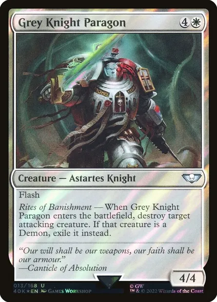 Grey Knight Paragon, Magic card 40K 13★ — Warhammer 40,000 Commander set