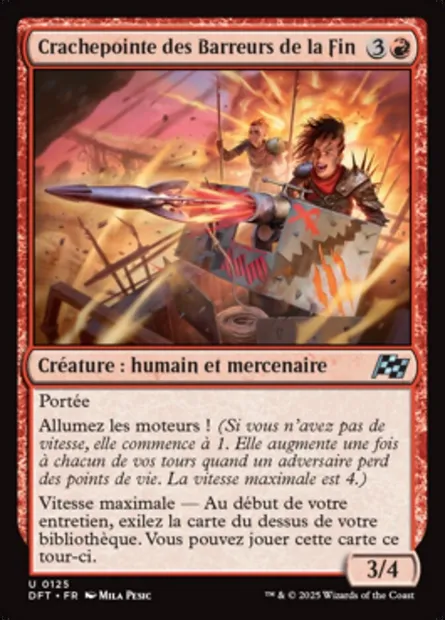 Crachepointe des Barreurs de la Fin, carte Magic DFT 125 — extension Aetherdrift