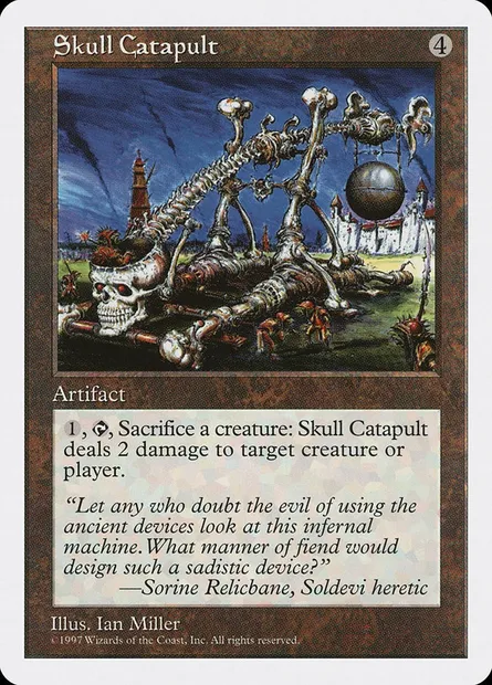 Catapulte des crânes, carte Magic 5ED 399 — extension Cinquième Edition