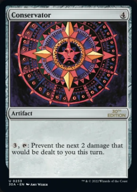 Conservator, Magic card 30A 233 — 30th Anniversary Edition set
