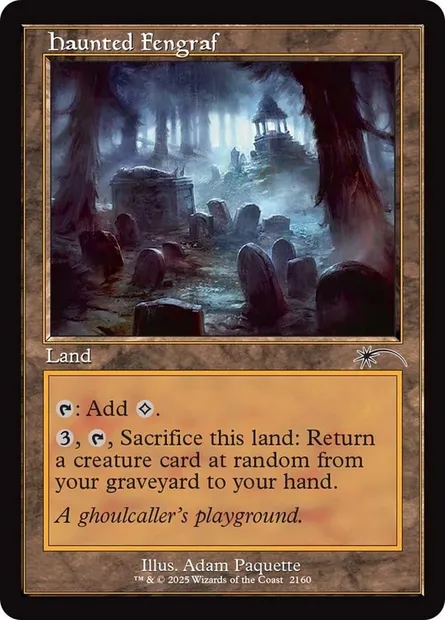 Haunted Fengraf, Magic card SLD 2160 — Secret Lair Drop set
